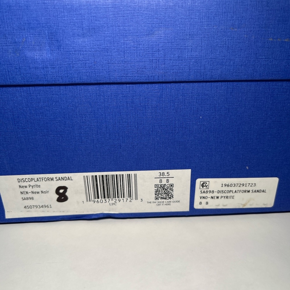 NWT | Stuart Weitzman Discoplatform Sandals New Pyrite | Sz 8 - Picture 13 of 16